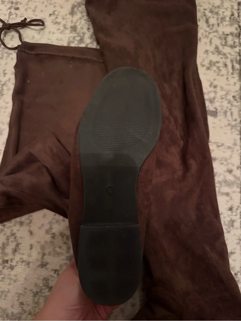 Women's Brown Suede Over-the-Knee Boots